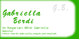 gabriella berdi business card